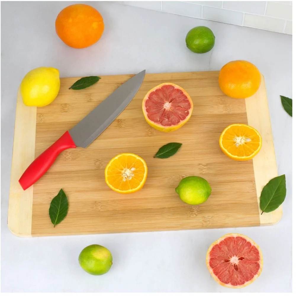 Stainless Steel Knife Set with Colorful Slip Covers